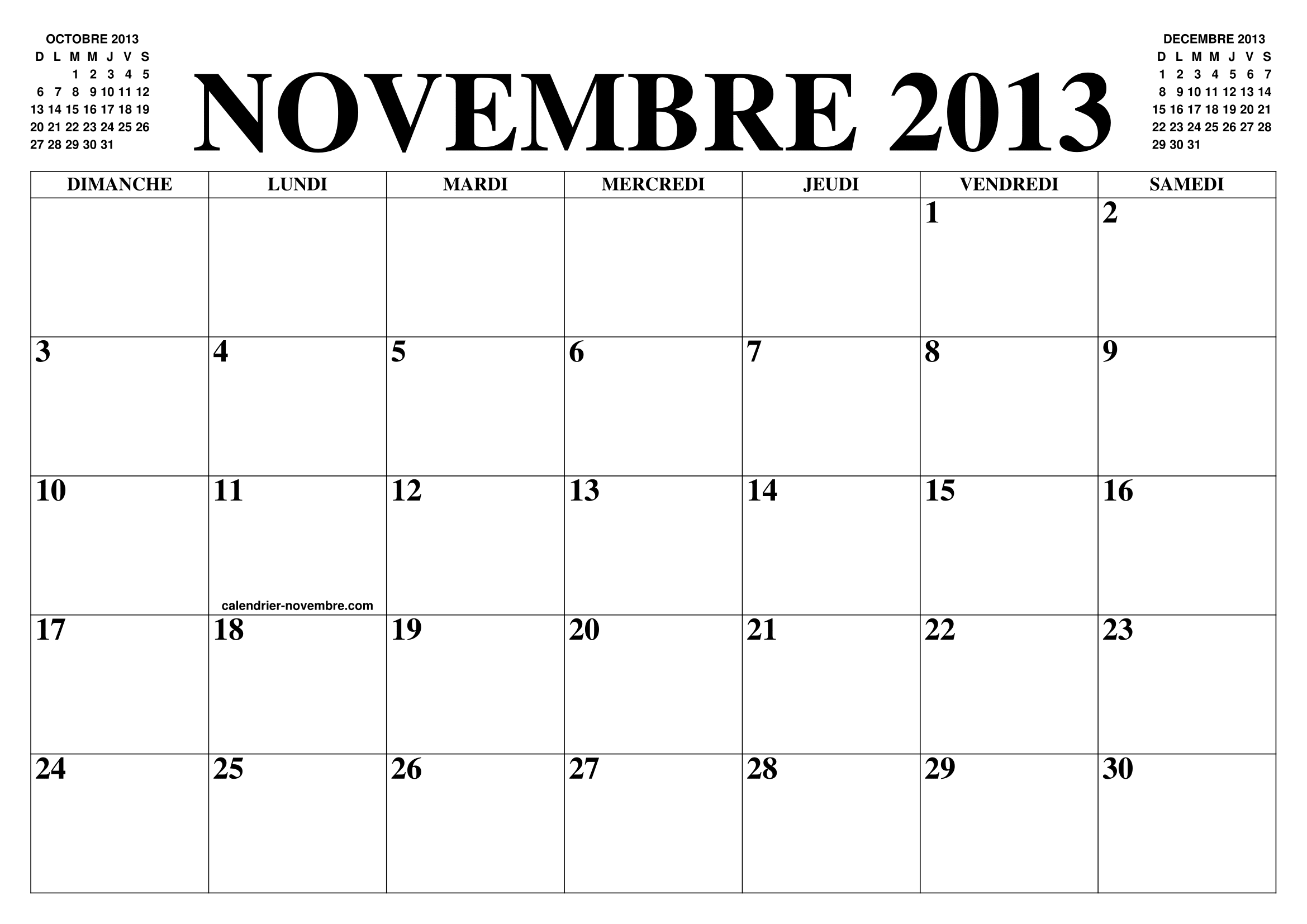 novembre, 2013